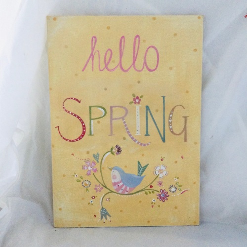 Hello spring painting