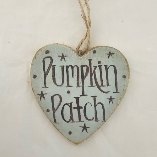 Pumpkin patch heart - blue