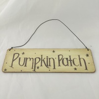 Pumpkin patch sign green