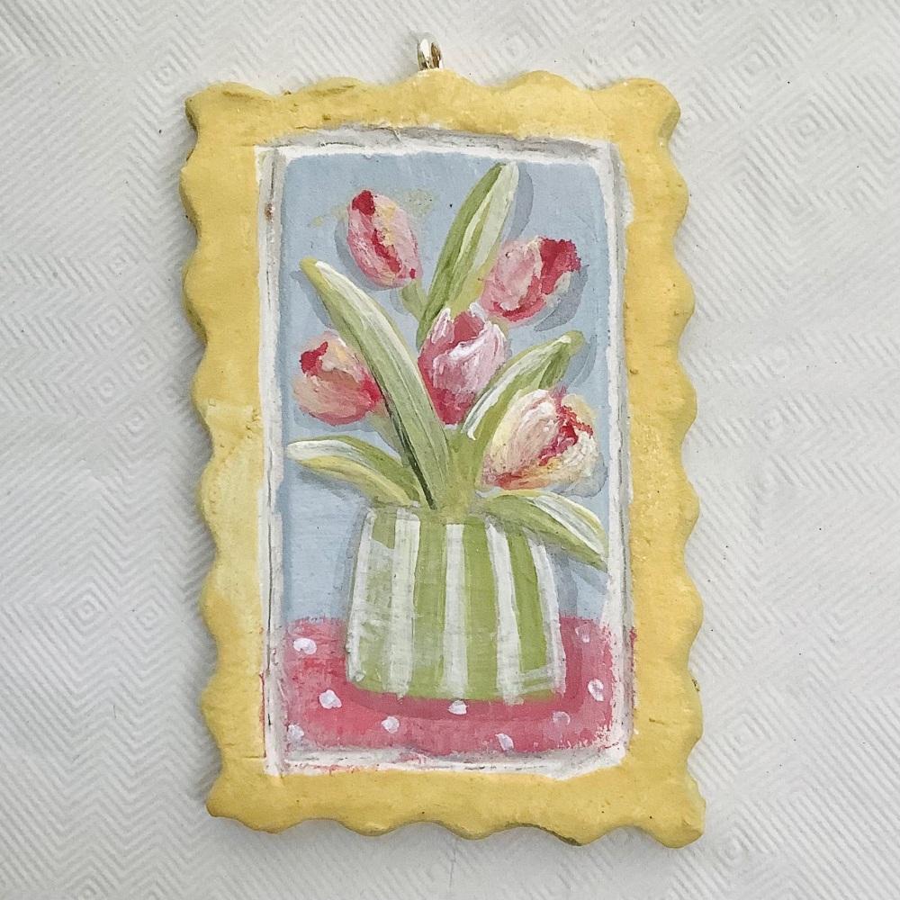 Tiny painting - tulips