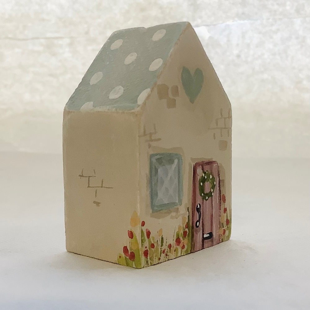 Mini house -tiny -  duck egg roof