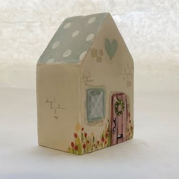 Mini house -tiny -  duck egg roof