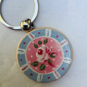 Chunky wooden keyring #31