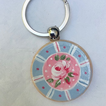 Chunky wooden keyring #34