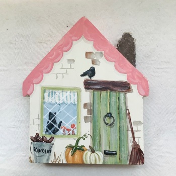 A small house - pink roof