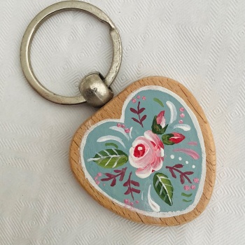 Chunky wooden keyring #43