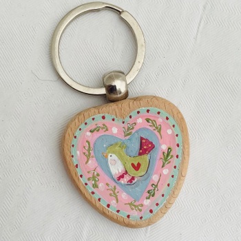 Chunky wooden keyring #45