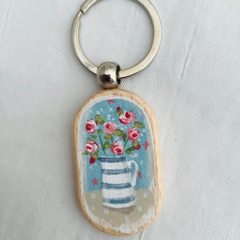 Chunky wooden keyring #51