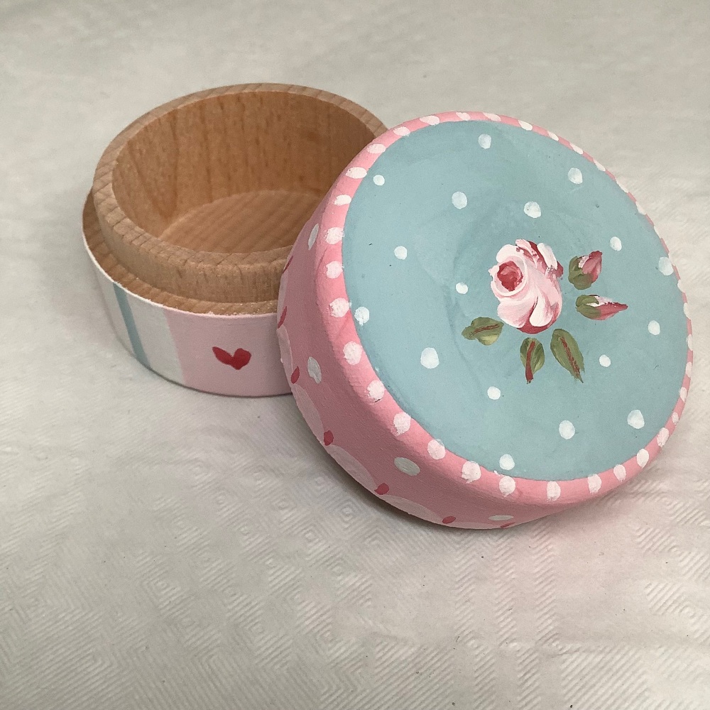 Mini round box - rose