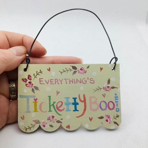 Mini sign ‘ticketty boo’