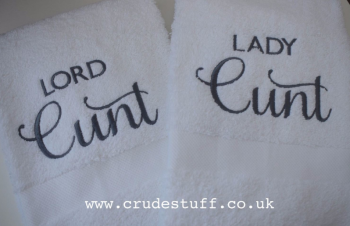 Lord & Lady Cunt Hand Towels