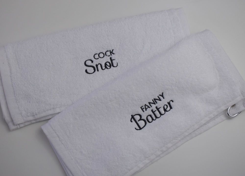 Cock Snot & Fanny Batter Towels