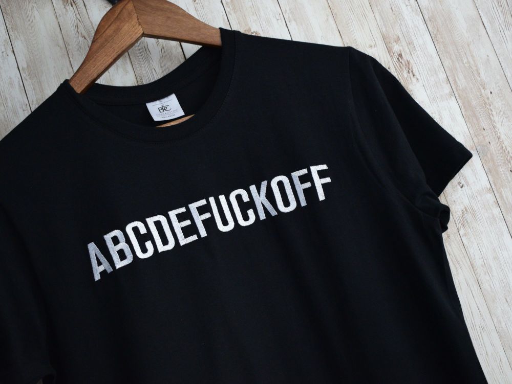ABCDEFUCKOFF Embroidered T Shirt