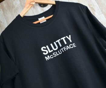 Slutty McSlutface Embroidered T Shirt