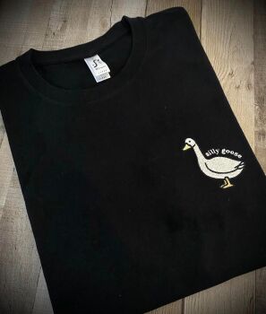 Silly Goose Embroidered T Shirt