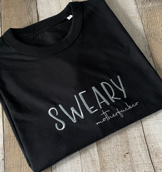 Sweary Motherfucker Embroidered T Shirt