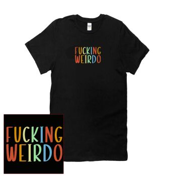 FUCKING WEIRDO RAINBOW T SHIRT