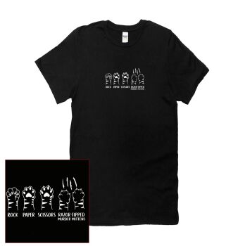 ROCK, PAPER, SCISSORS, KITTY CLAWS T SHIRT