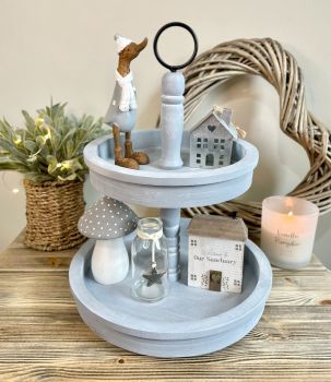 Tiered Tray - Grey