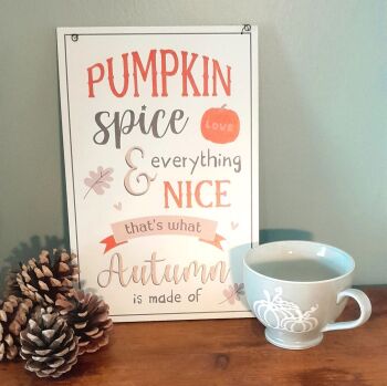 Pumpkin Spice Plaque