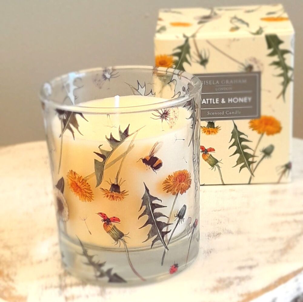 Wattle & Honey Scented Boxed Candle