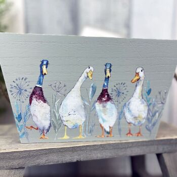 Painted Duck Crate