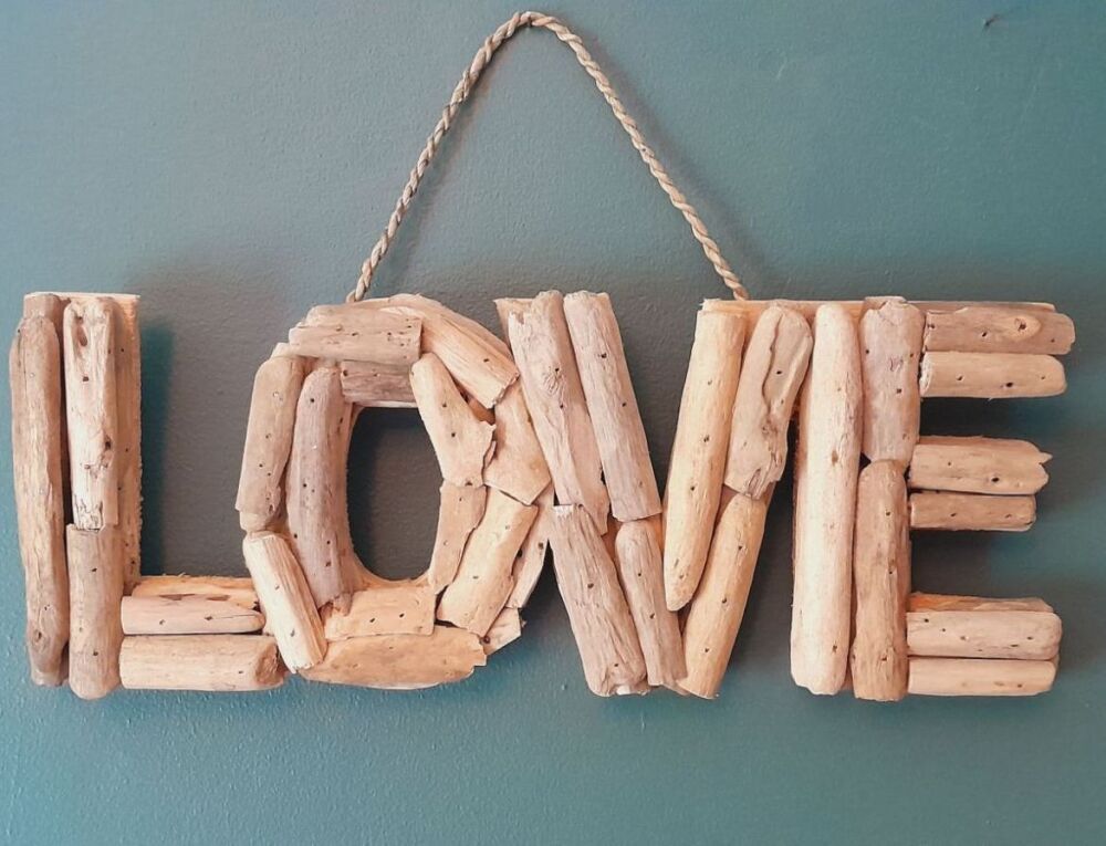 Driftwood LOVE Sign