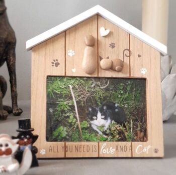 Cat Wooden Photo Frame