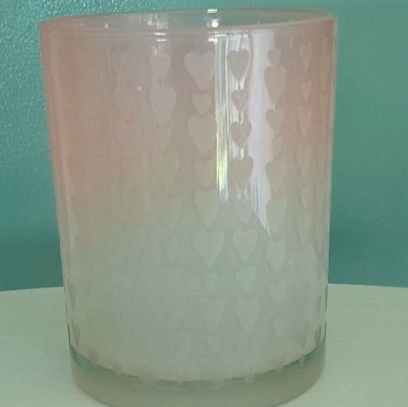 Pink Tealight Holder With Tinyeartsuct