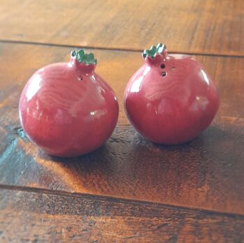 Pomegranate Salt & Pepper Pots
