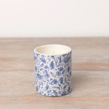 Blue Hare Floral Scented Candle