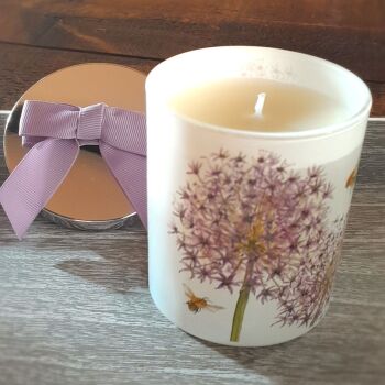 Allium and Bee Candle