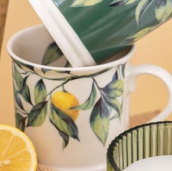 Mediterranean Lemon Tankard Mug