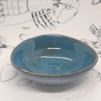 Blue Reactive Glaze Trinket Dish