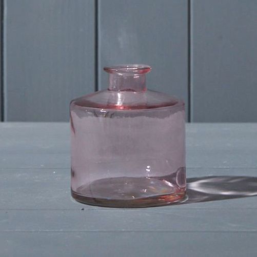Lavender Squat Glass Bottle