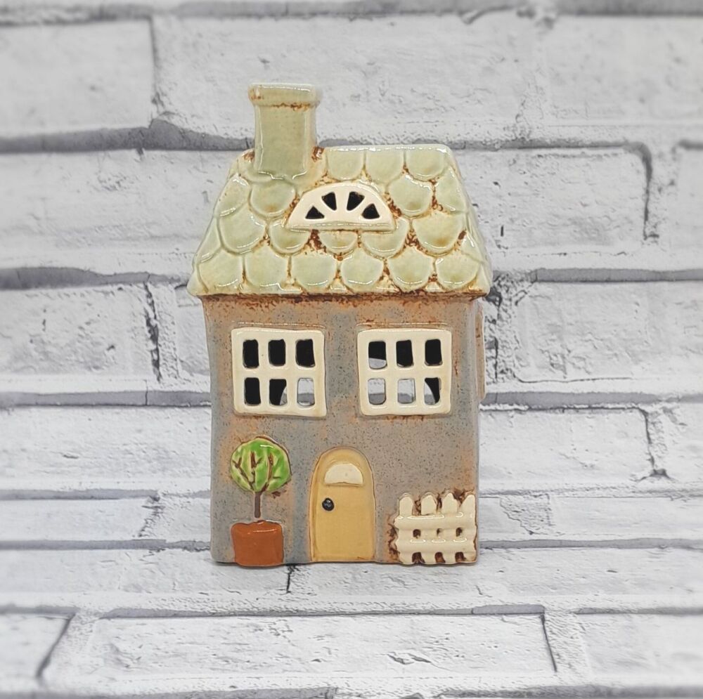 Ceramic Country Cottage Tealight House