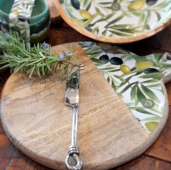 Olive Round Chopping Board