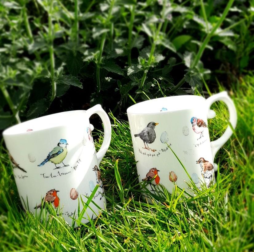 Bone China Wild Birds Mug