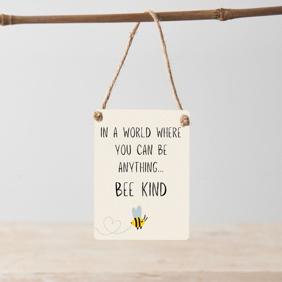 Bee Kind Mini Metal Sign