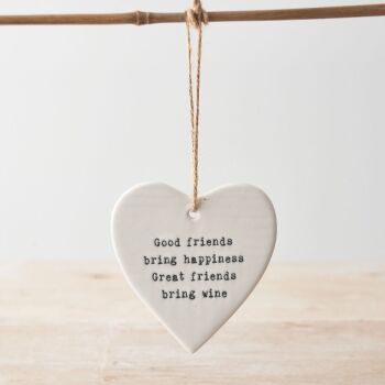 Good Friends Ceramic Heart