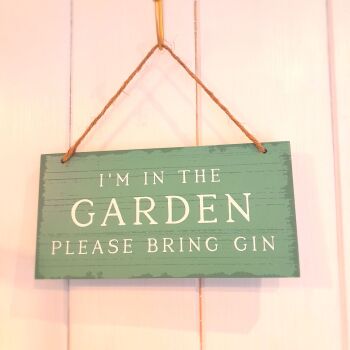 Gin Garden Sign