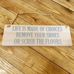 Remove Your Shoes Sign