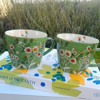 Green Daisy Mug