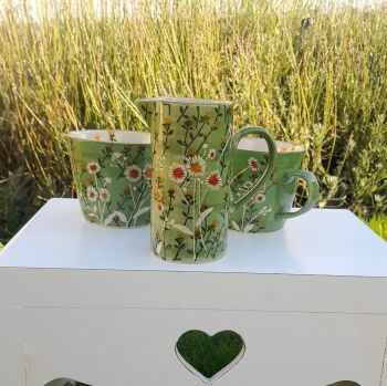 Green Daisy Jug