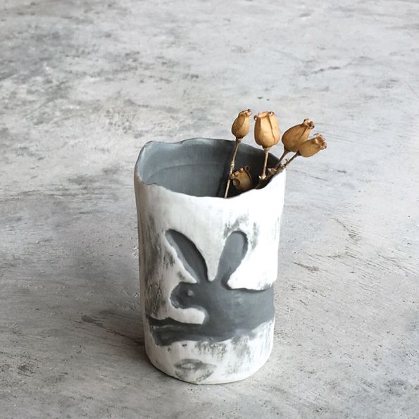 Running Rabbit Vase