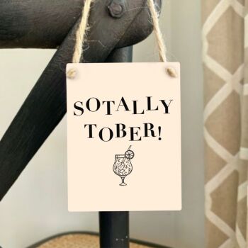 Sotally Tober Mini Metal Sign