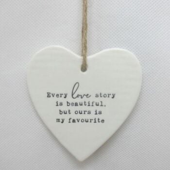 Love Story Ceramic Heart