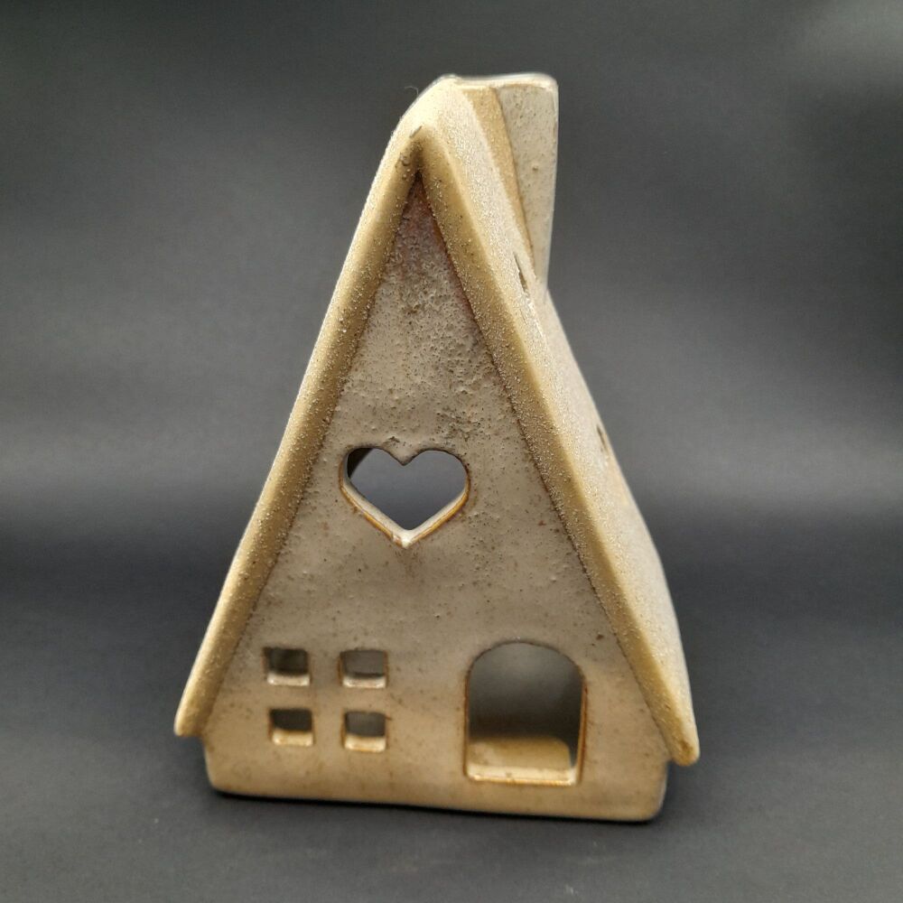 Natural Ceramic Tealight House