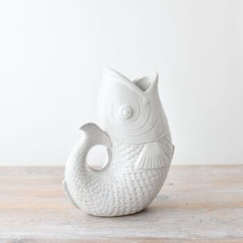 Fish Vase - Large White