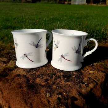 Bone China Dragonfly Mugs